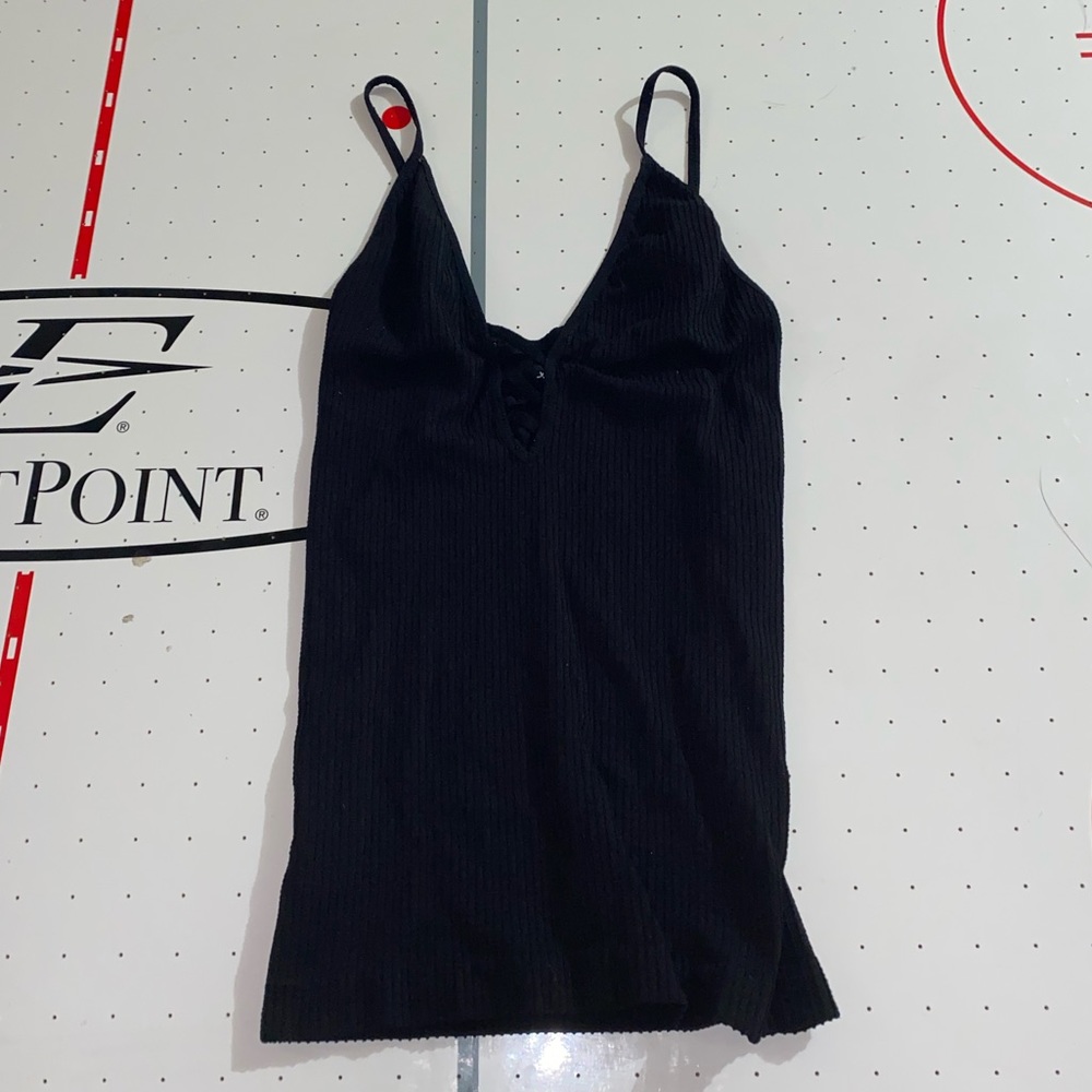 Black Ribbed Cami - Picture 2 of 4